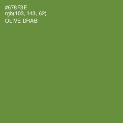 #678F3E - Olive Drab Color Image